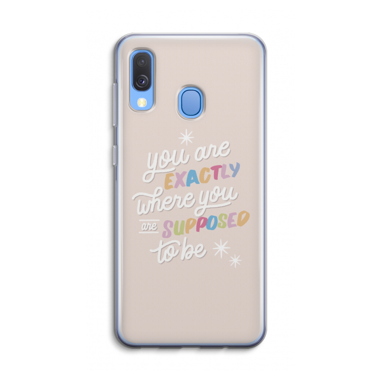 Right Place: Samsung Galaxy A40 Transparant Hoesje