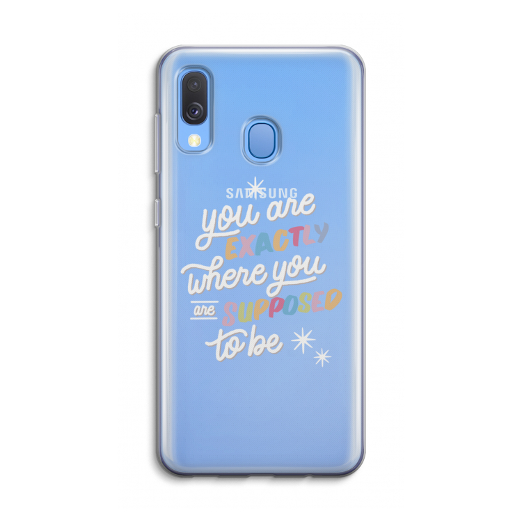 Right Place: Samsung Galaxy A40 Transparant Hoesje