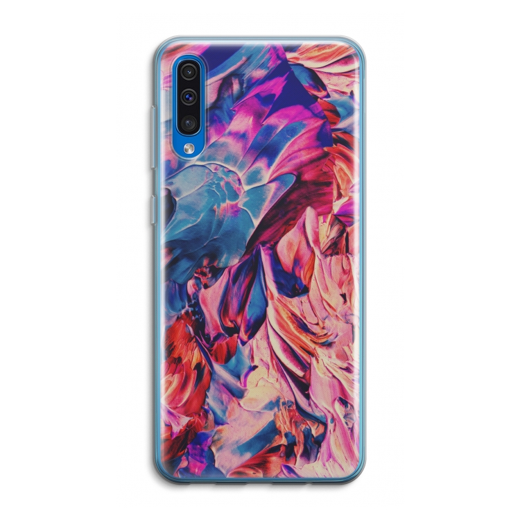 Pink Orchard: Samsung Galaxy A50 Transparant Hoesje