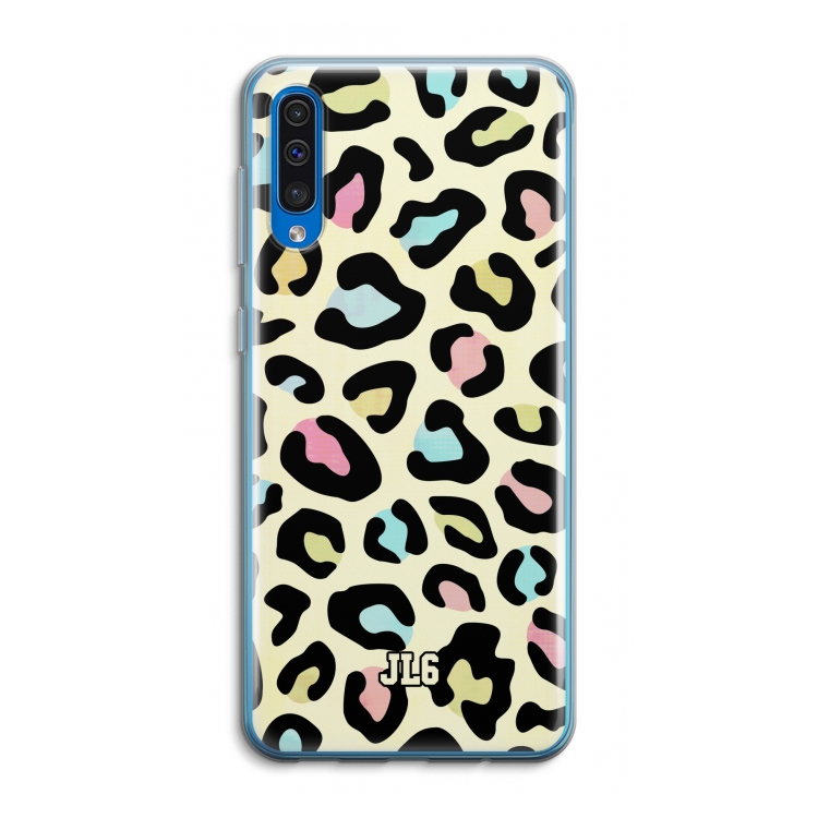 Leopard pattern: Samsung Galaxy A50 Transparant Hoesje