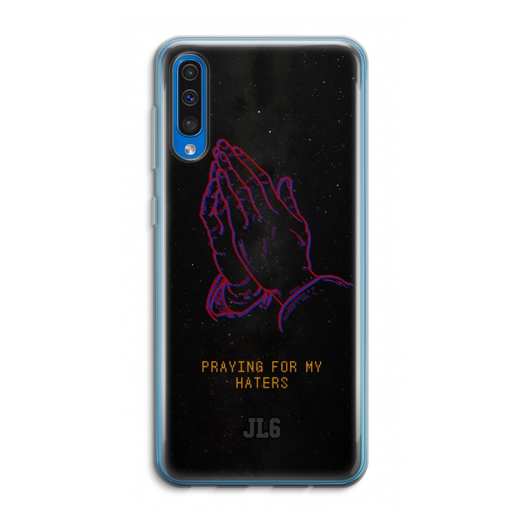 Praying For My Haters: Samsung Galaxy A50 Transparant Hoesje
