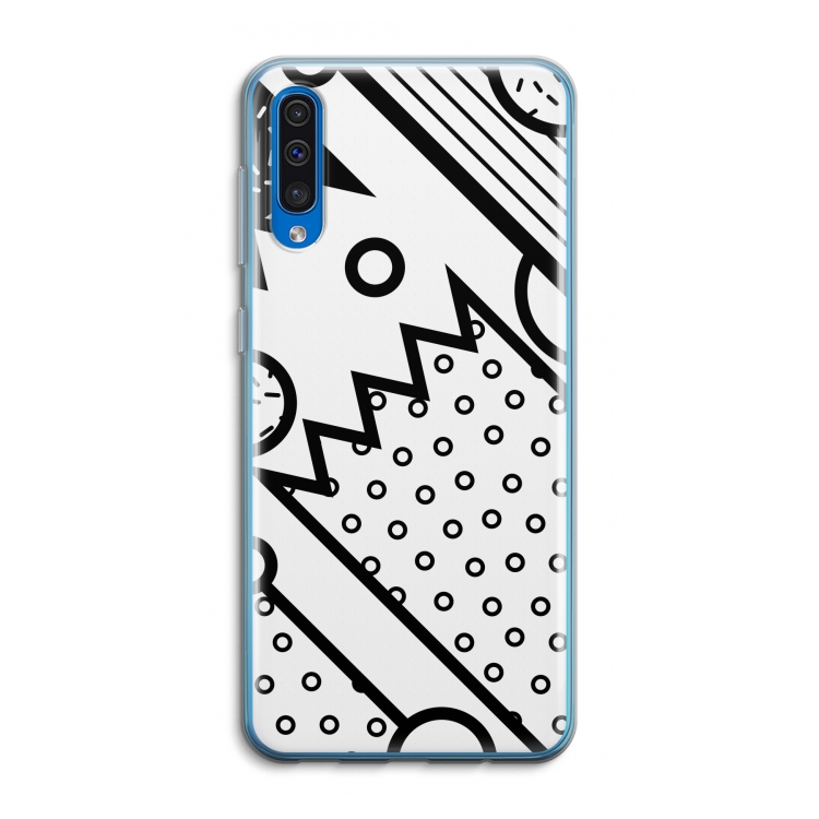 Pop Art #4: Samsung Galaxy A50 Transparant Hoesje