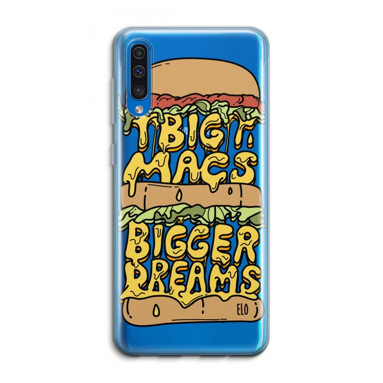 Big Macs Bigger Dreams: Samsung Galaxy A50 Transparant Hoesje