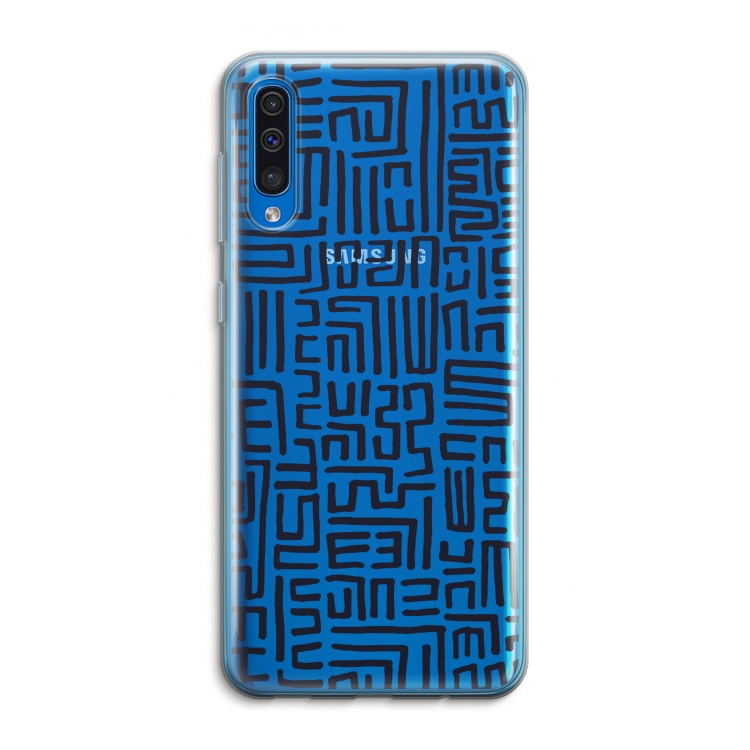 Moroccan Print: Samsung Galaxy A50 Transparant Hoesje