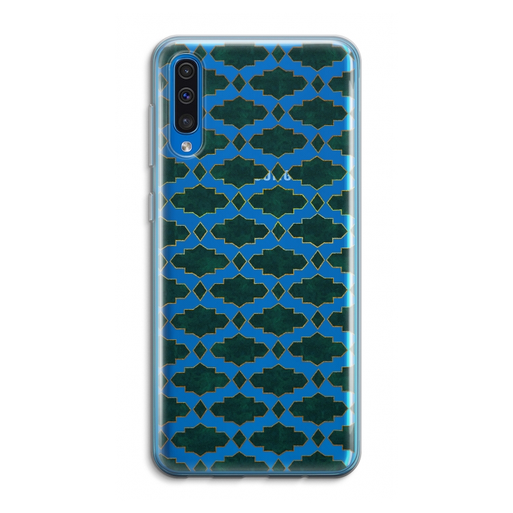 Moroccan tiles: Samsung Galaxy A50 Transparant Hoesje