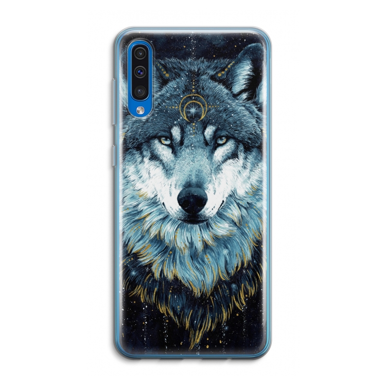 Darkness Wolf: Samsung Galaxy A50 Transparant Hoesje