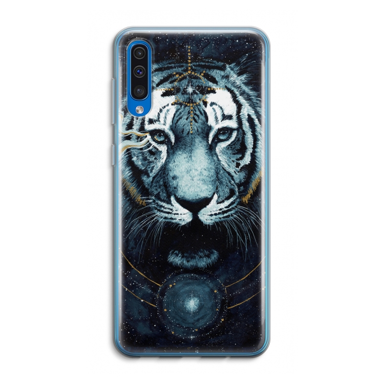 Darkness Tiger: Samsung Galaxy A50 Transparant Hoesje