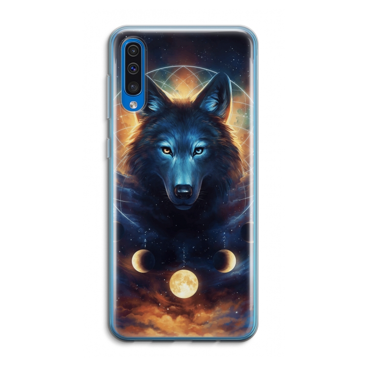 Wolf Dreamcatcher: Samsung Galaxy A50 Transparant Hoesje