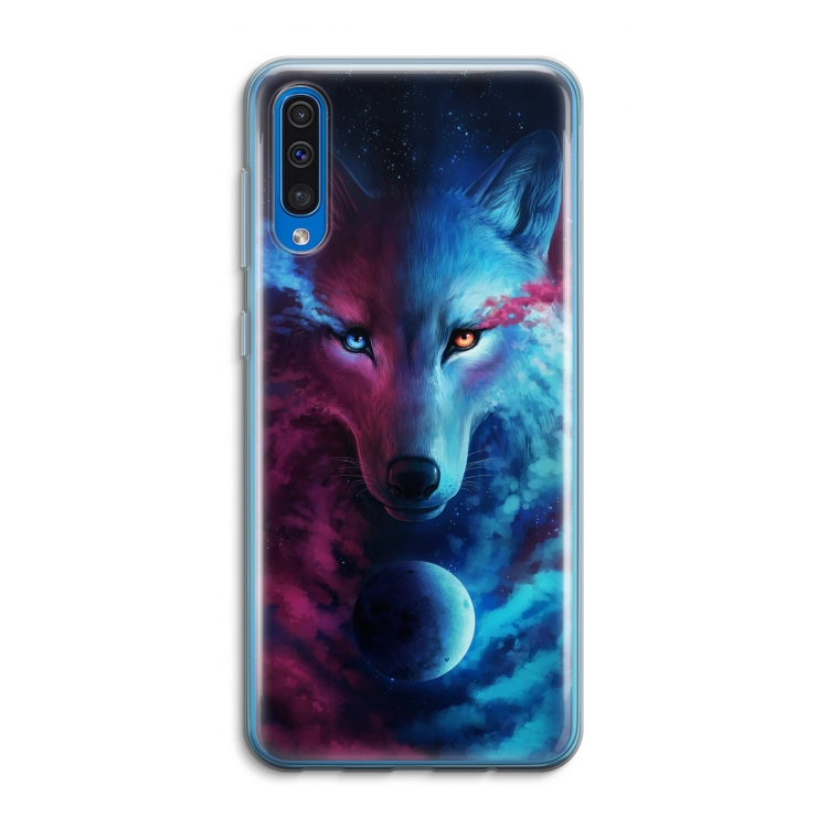 Where Light And Dark Meet: Samsung Galaxy A50 Transparant Hoesje