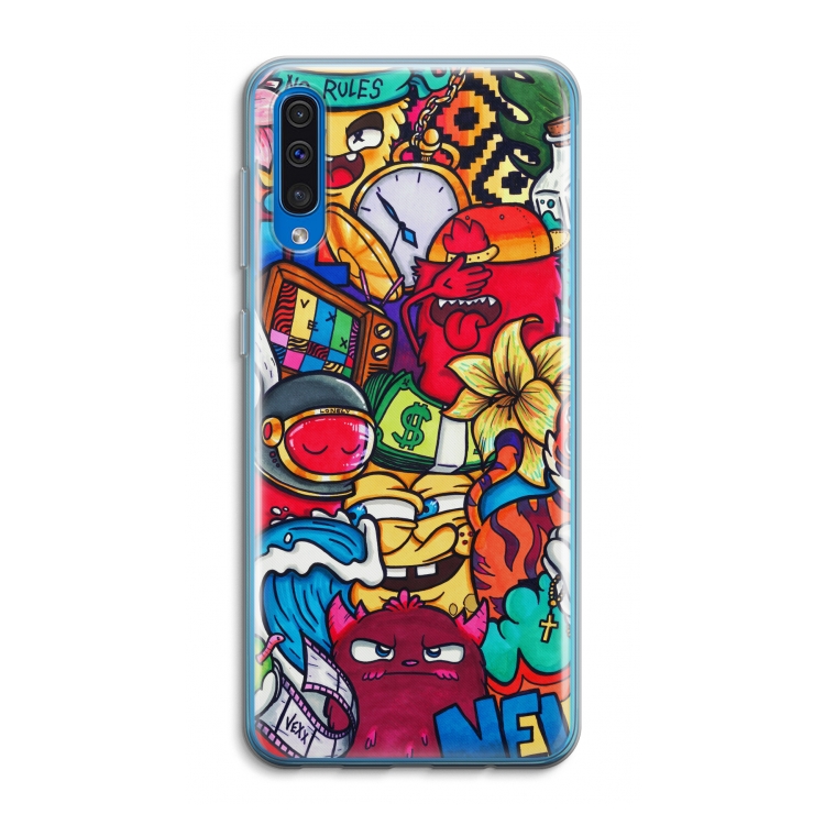 No Rules: Samsung Galaxy A50 Transparant Hoesje