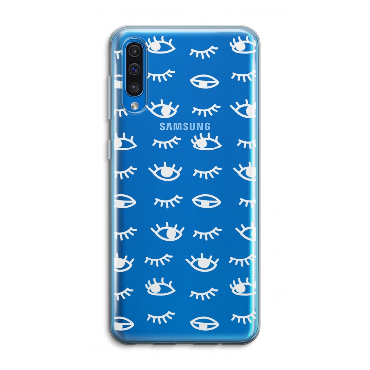 Eye pattern #3: Samsung Galaxy A50 Transparant Hoesje