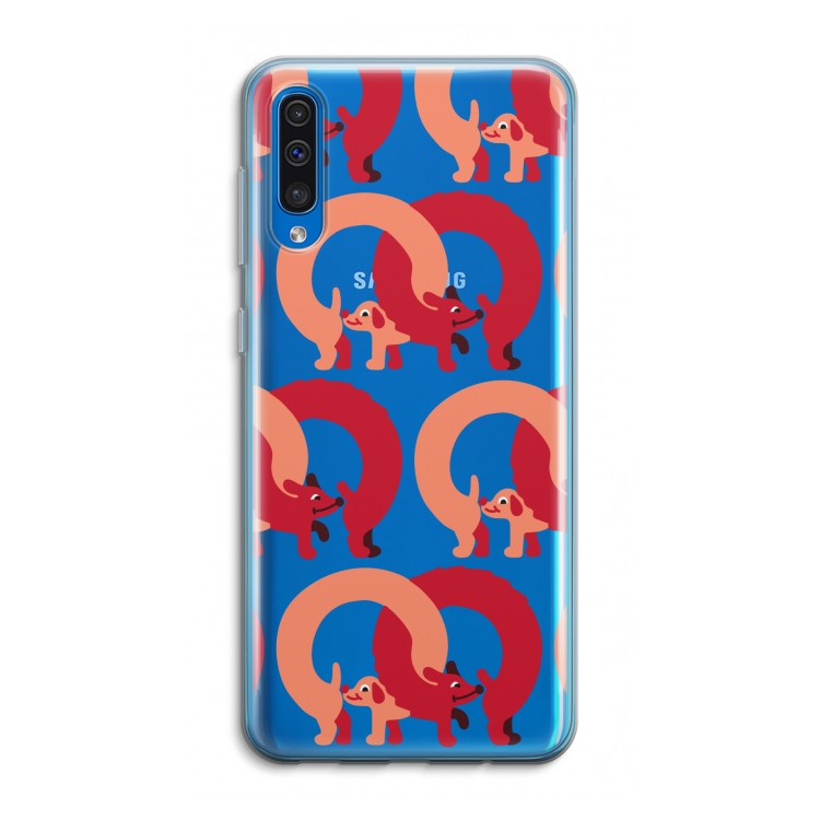 Dogs: Samsung Galaxy A50 Transparant Hoesje