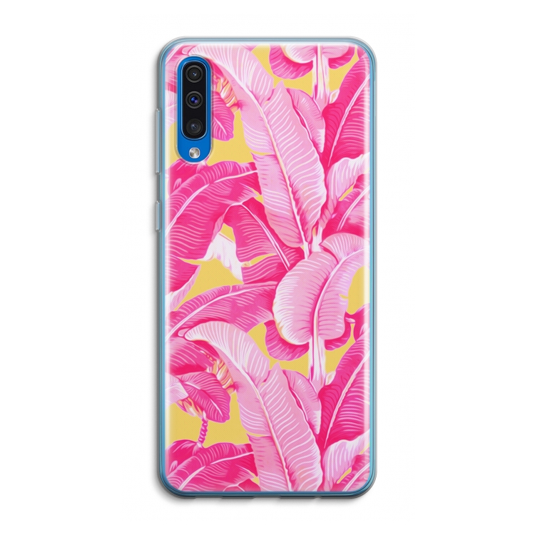 Pink Banana: Samsung Galaxy A50 Transparant Hoesje