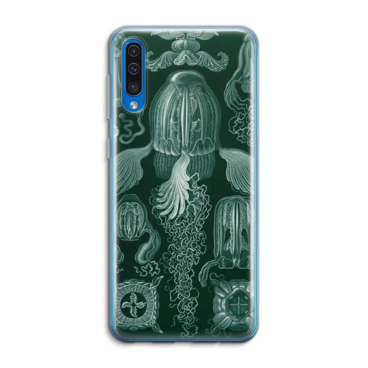 Haeckel Cubomedusae: Samsung Galaxy A50 Transparant Hoesje
