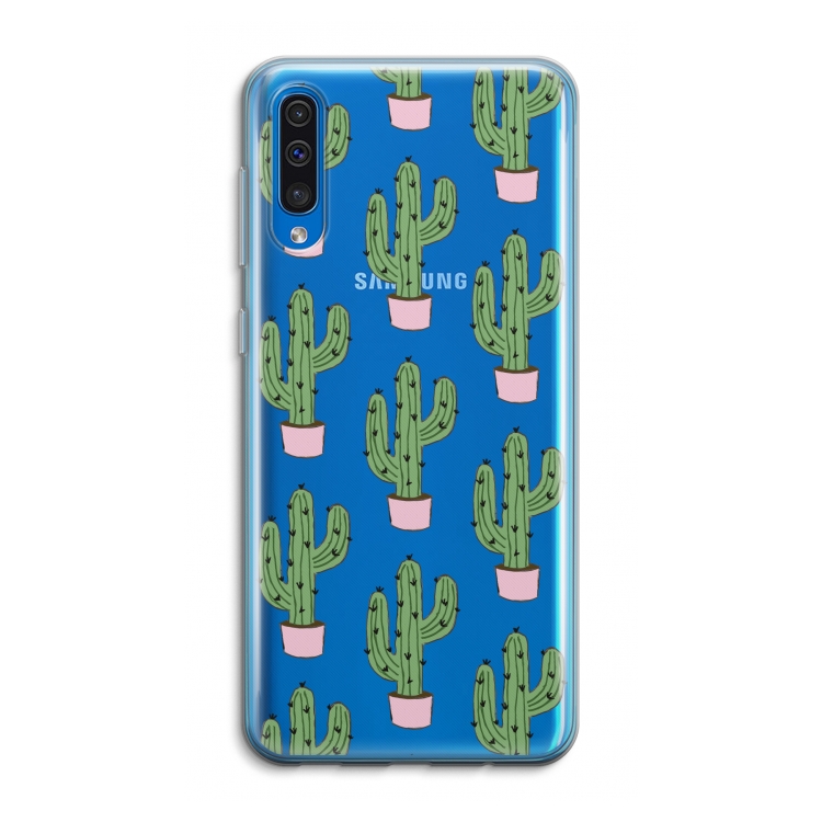 Cactus Lover: Samsung Galaxy A50 Transparant Hoesje