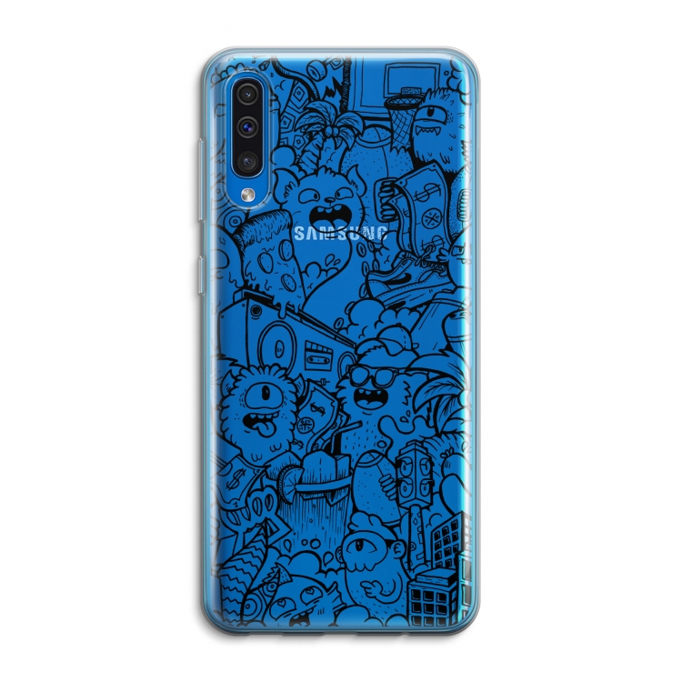 Vexx Black City : Samsung Galaxy A50 Transparant Hoesje