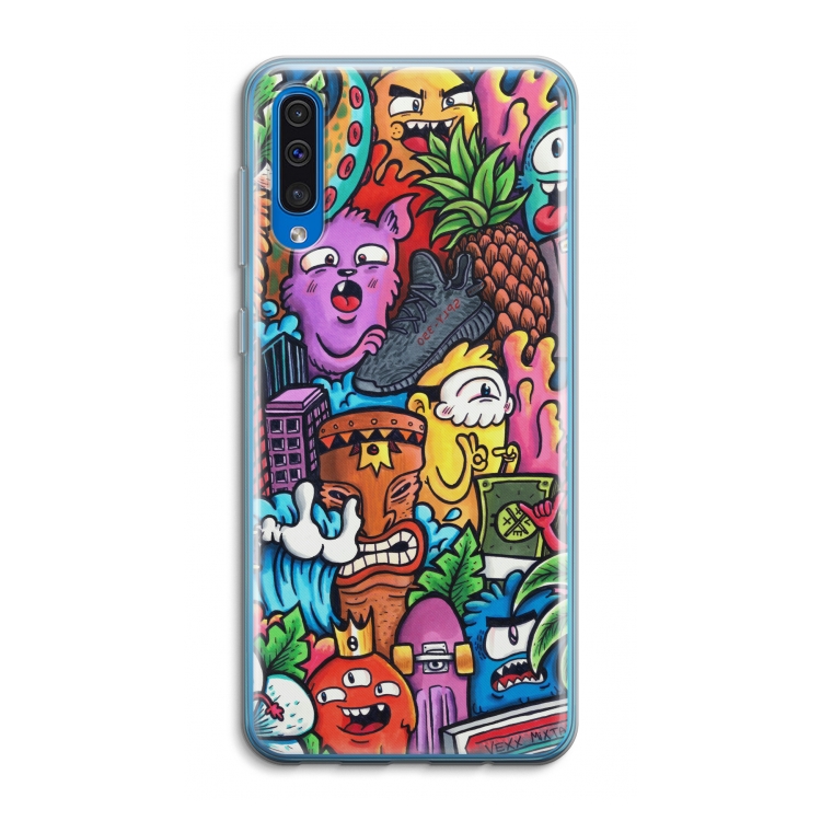 Vexx Mixtape: Samsung Galaxy A50 Transparant Hoesje