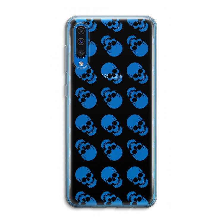 Musketon Skulls: Samsung Galaxy A50 Transparant Hoesje