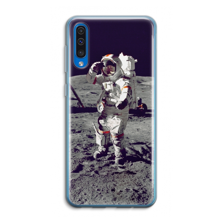 Spaceman: Samsung Galaxy A50 Transparant Hoesje