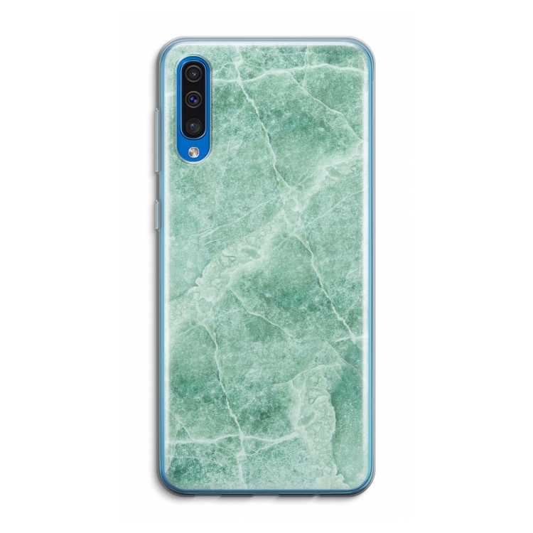 Groen marmer: Samsung Galaxy A50 Transparant Hoesje