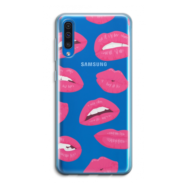 Bite my lip: Samsung Galaxy A50 Transparant Hoesje