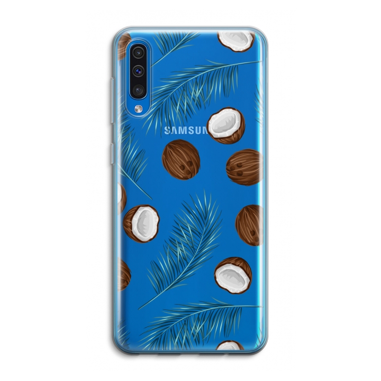 Kokosnoot roze: Samsung Galaxy A50 Transparant Hoesje