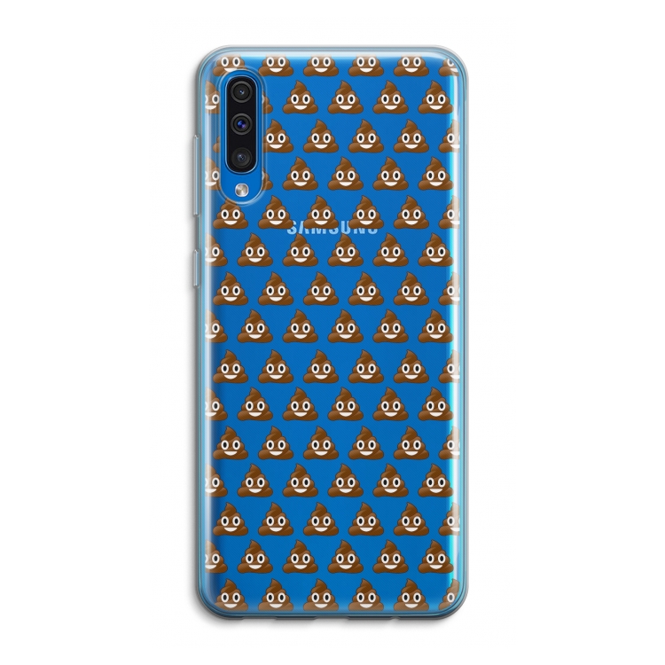 Poop emoji: Samsung Galaxy A50 Transparant Hoesje