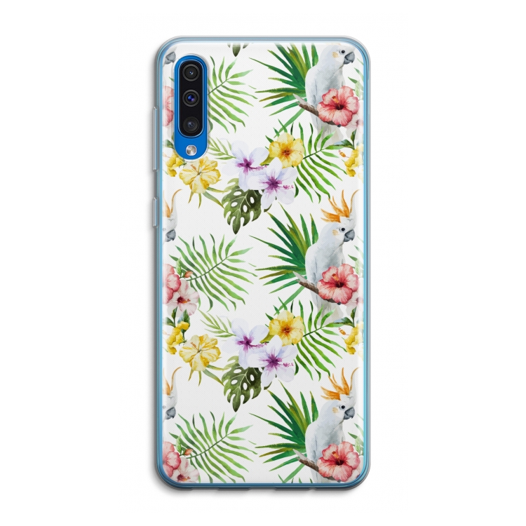 Gele kuif: Samsung Galaxy A50 Transparant Hoesje