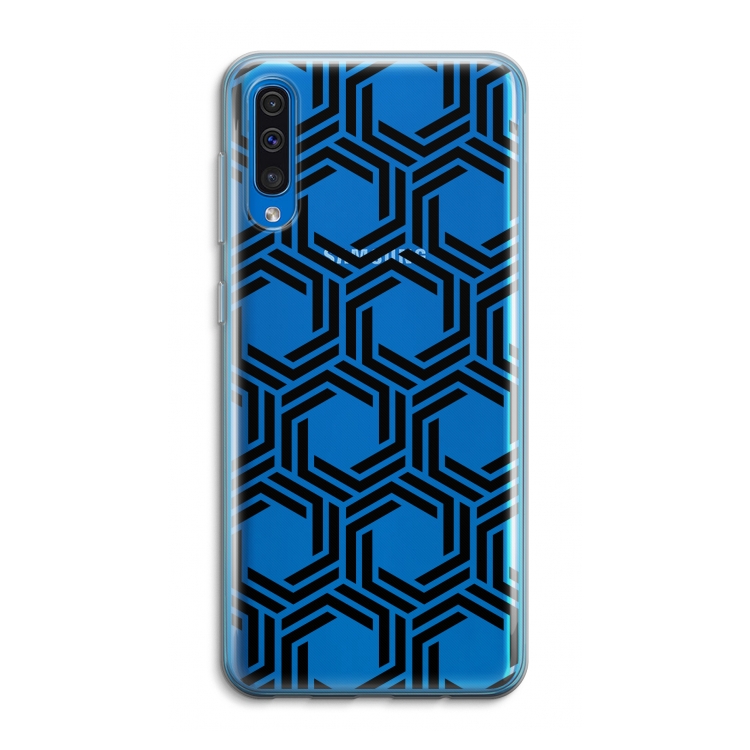 Geometrisch patroon: Samsung Galaxy A50 Transparant Hoesje