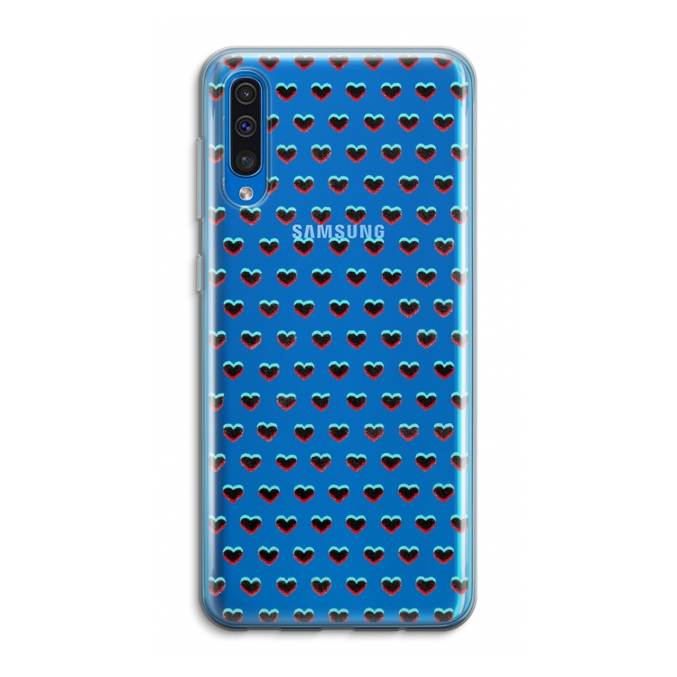 Hartjes: Samsung Galaxy A50 Transparant Hoesje