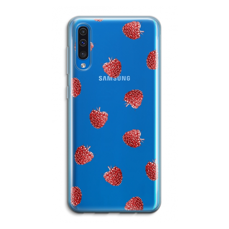 Framboosjes: Samsung Galaxy A50 Transparant Hoesje