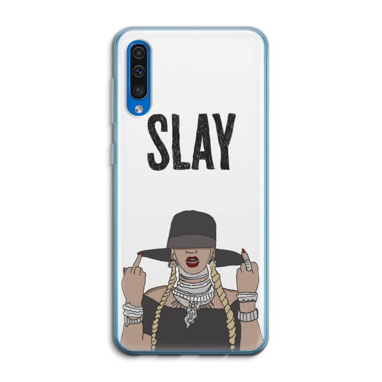 Slay All Day: Samsung Galaxy A50 Transparant Hoesje