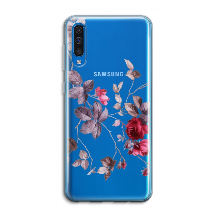 Mooie bloemen: Samsung Galaxy A50 Transparant Hoesje