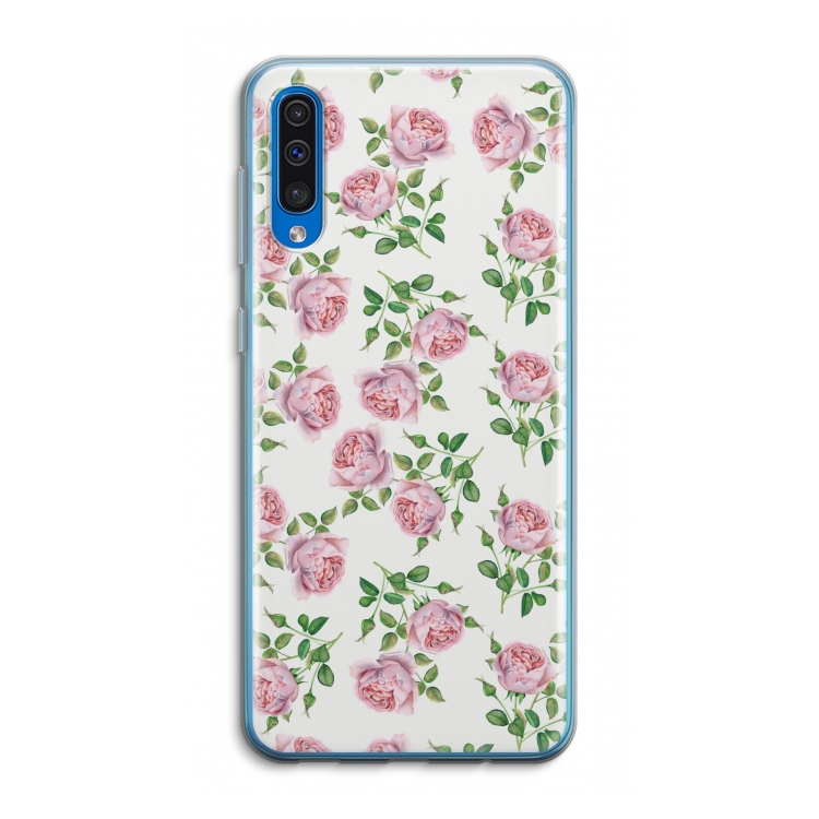 Kleine roosjes: Samsung Galaxy A50 Transparant Hoesje