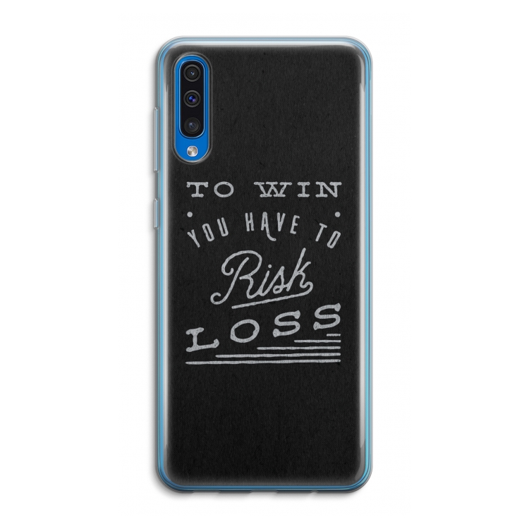 Risk loss: Samsung Galaxy A50 Transparant Hoesje