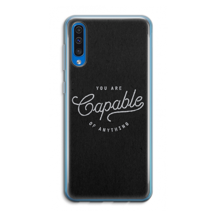 Capable: Samsung Galaxy A50 Transparant Hoesje