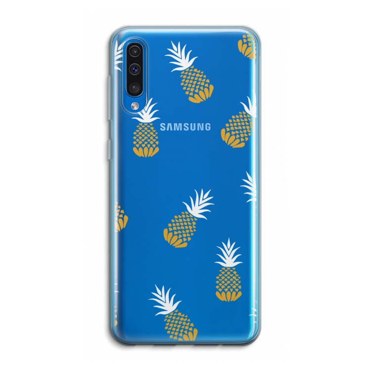 Ananasjes: Samsung Galaxy A50 Transparant Hoesje