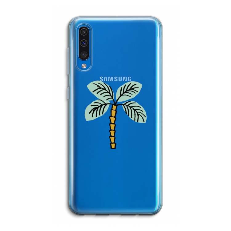 Palmboom: Samsung Galaxy A50 Transparant Hoesje