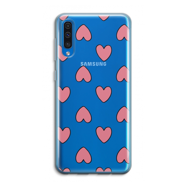 Ondersteboven verliefd: Samsung Galaxy A50 Transparant Hoesje