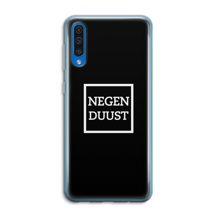 Negenduust black: Samsung Galaxy A50 Transparant Hoesje