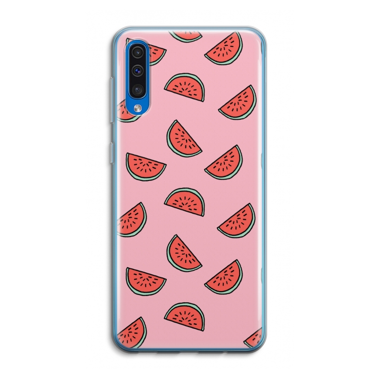 Watermeloen: Samsung Galaxy A50 Transparant Hoesje