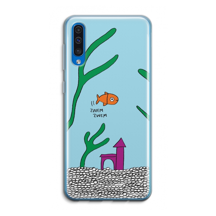 Aquarium: Samsung Galaxy A50 Transparant Hoesje