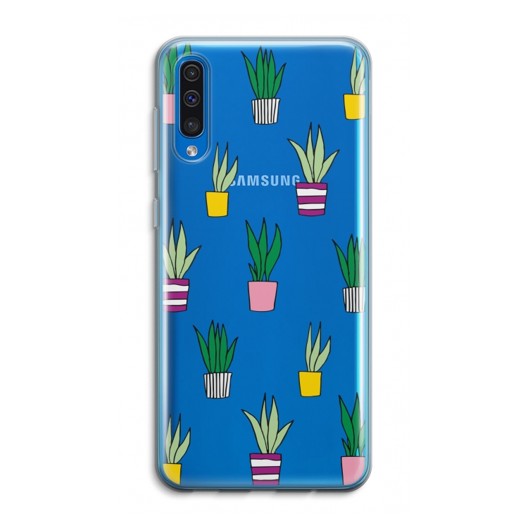 Sanseveria: Samsung Galaxy A50 Transparant Hoesje