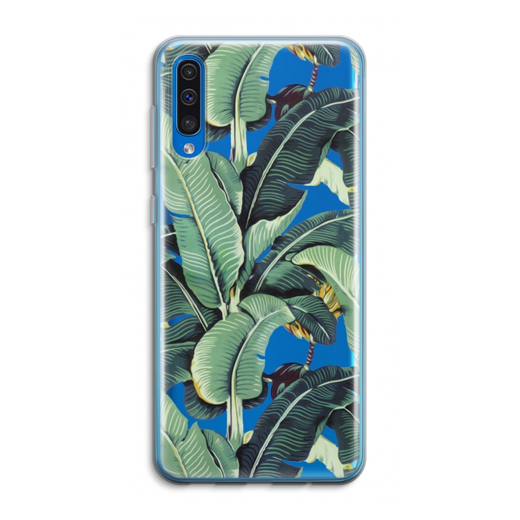 Bananenbladeren: Samsung Galaxy A50 Transparant Hoesje