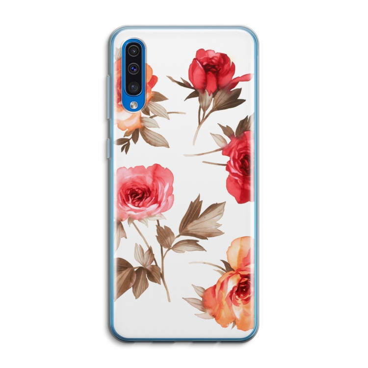 Roosjes: Samsung Galaxy A50 Transparant Hoesje