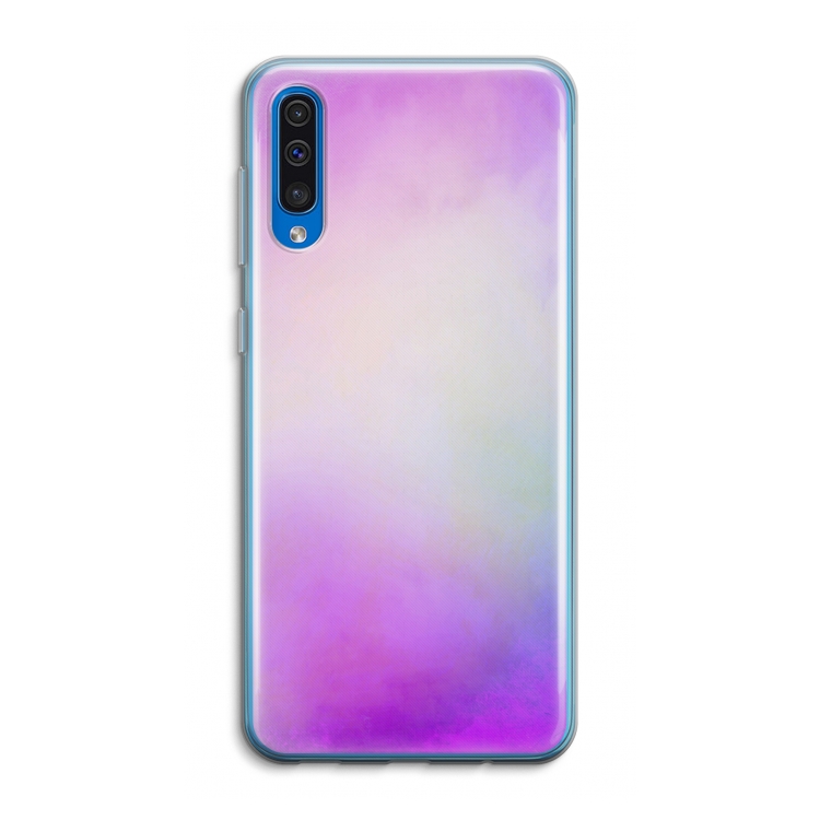 Clouds pastel: Samsung Galaxy A50 Transparant Hoesje