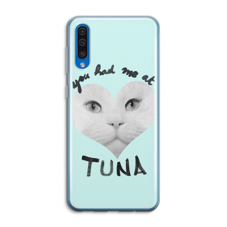 You had me at tuna: Samsung Galaxy A50 Transparant Hoesje