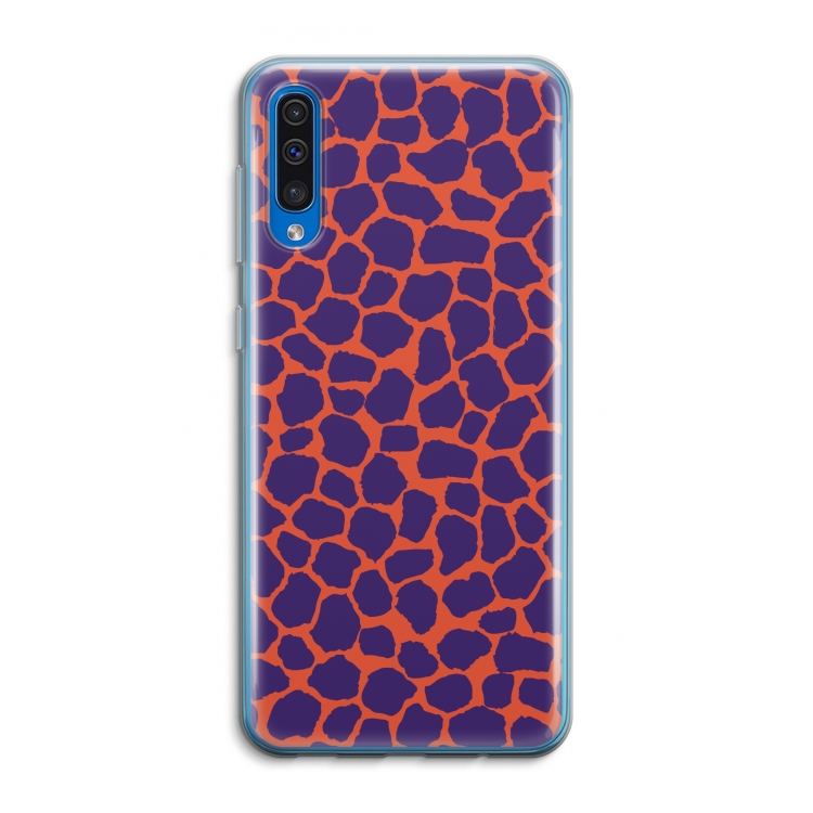 Purple Giraffe: Samsung Galaxy A50 Transparant Hoesje
