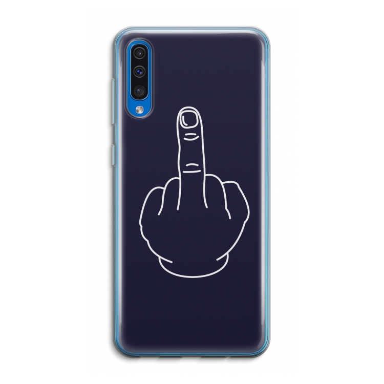 F**k U: Samsung Galaxy A50 Transparant Hoesje