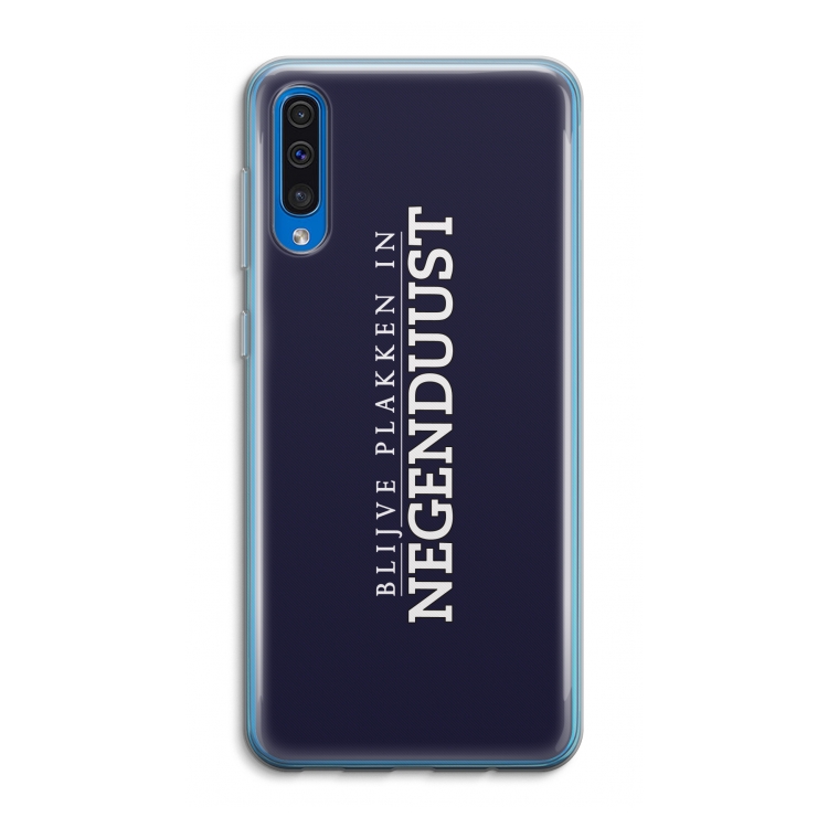 Blijve plakken in Negenduust: Samsung Galaxy A50 Transparant Hoesje